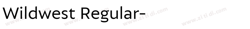 Wildwest Regular字体转换
